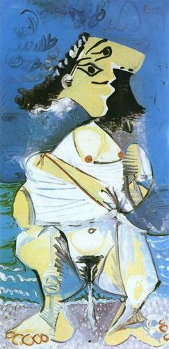 La pisseuse 1965 cubisme Pablo Picasso Peintures à l'huile